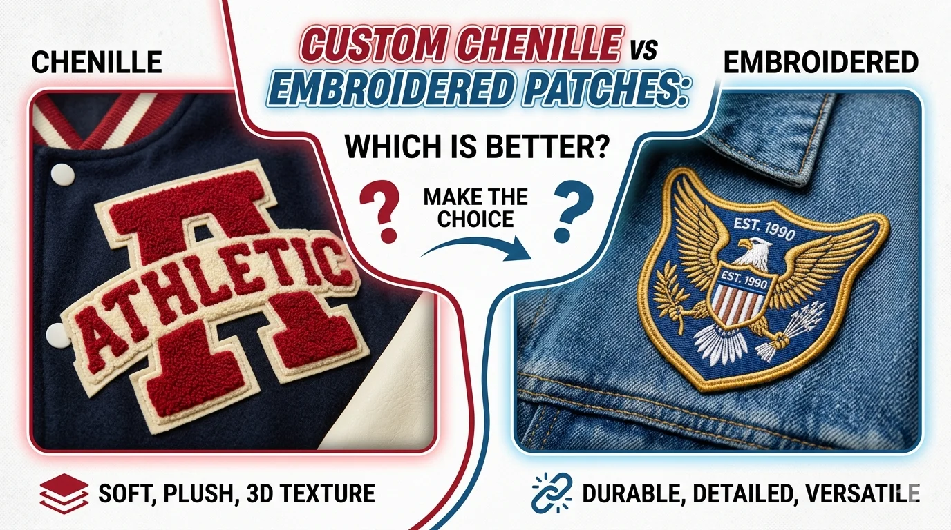 Custom Chenille Patches vs Embroidered Patches Which Is Better