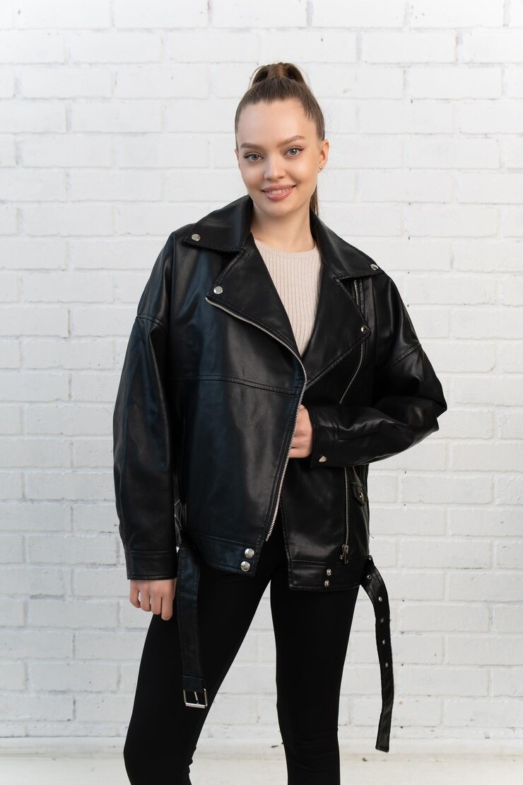 Ladies Plus Size Leather Jackets
